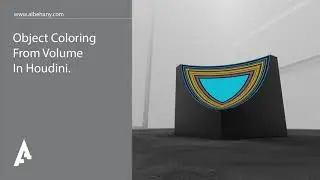 Object Coloring From Volume In Houdini