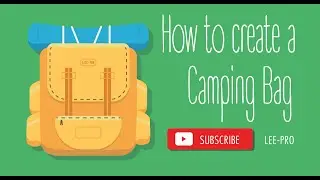 Illustrator Tutorial How to design an awesome camping bag