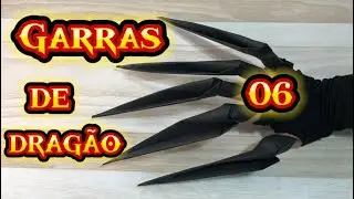 Como fazer garras de dragão 06 #dragonclaw #paperclaws #dragon