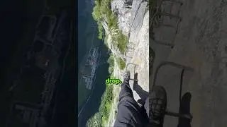 Hiking With An 800 Meter Drop?! 😳