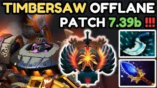 🔥 IMMORTAL TIMBERSAW Offlane Gameplay Patch 7.39b 🔥 Dota 2 Offlane
