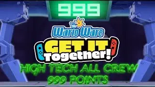 Warioware Get It Together High Tech All Crew | 999 Max Score (WR)