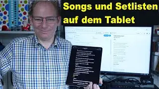 Songs und Setlisten auf dem Tablet – HIZ435