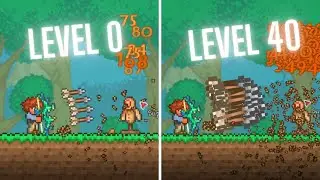 Terraria, But Damaging Enemies Levels Up My Bows