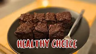 How to make Healthy, yummy brownies! 😋🍫 delicious, super filling! #baking #dessert #brownies