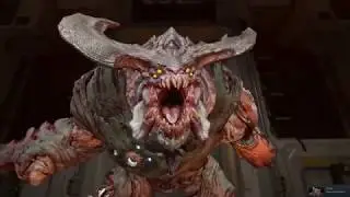 Doom - драка с кибердемоном