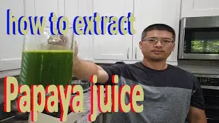 How to Extract Papaya Juice leaves Dengue, Malaria Platelet GardenHula
