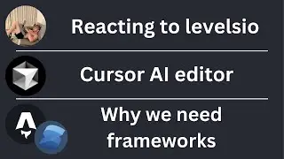 VOD: reacting to levelsio; Cursor AI editor; How to build modern web site