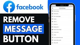 How to Remove Message Button on Facebook I Hide Message Button 2025