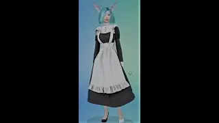 The Sims4 anime I Аниме горничнаяI sims4 cas#shorts