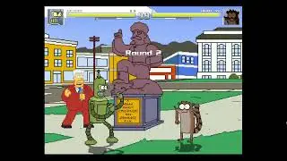 MUGEN Fight - Bender vs. Rigby