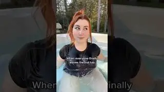 Finally time to really enjoy the hot tub! 