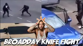 KNIFE WAR IN TOTTENHAM! 2 Thugs Swing SWORDS At Each Other In Broad Day