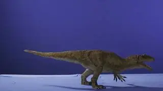 Allosaurus sniff Stop Motion