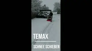 TeMax, Schnee schieben mit Akku-Power