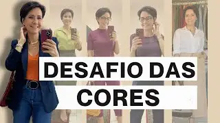 COMO MONTAR LOOKS FAZENDO COMBINAÇÃO DE CORES. Desafio das cores.