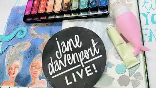 Mixed Media MerMay : Krill Joy |  Livestream Art Journal Jane Davenport :17