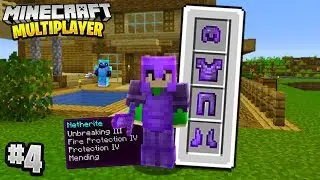 FULL GOD ARMOUR in Minecraft Multiplayer Survival! (Episode 4)
