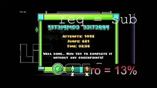 Прошёл Sonic Wave в практике на стриме. | Geometry Dash