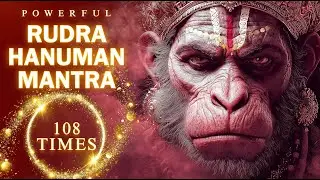 POWERFUL HANUMAN & SHIVA MANTRA Rudra Hanuman Mantra to DESTROY FEAR and BRING COURAGE 108 Times