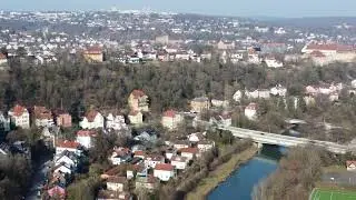 Teile Tübingens aus 120 m Höhe mit der #DJImini2 in 4 K.