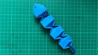 MAKE ELASTIC SNAKE ORIGAMI EASILY AND QUICKLY 🐍