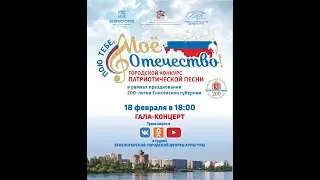 Гала-концерт городского конкурса патриотической песни "Пою тебе, мое Отечество!"