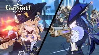 Confrontation Between Navia and Clorinde | Archon Quest Chapter 4 - Act 2 | Genshin Impact Cutscene