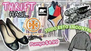TORY BURCH $4.99 HAUL INCREIBLES COMPRAS en TIENDA DE SEGUNDA MANO | THRIFT HAUL by Loupy limon