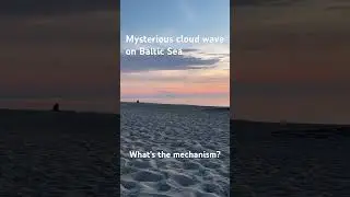 Mysterious Cloud Wave over the Baltic Sea 🌊☁️ #weatherphenomenon #balticsea #ufo #mystery #cloud