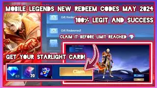 Mobile Legends New Redeem codes May 01, 2024 - ML Diamond Codes + Starlight card Month of May