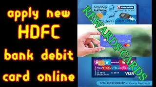 Apply New EMV Chip ATM card in HDFC bank || Netbanking || Online Through Home