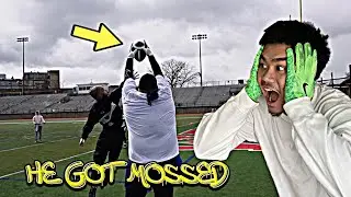 6'5 LINEMEN MOSSES EVERYBODY (TEAM DAME VS TEAM KAL FLAG FOOTBALL)