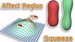 24 Modifiers in 3Ds MAX (Affect Region & Squeeze)
