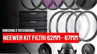Neewer kit filtri 62mm 67mm unboxing e recensione con Sony FDR-AX700 - Sony A7RIII