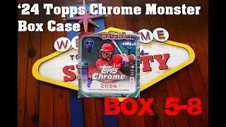 2024 TOPPS CHROME MONSTER BOX CASE OPENING BOX 5-8!!!!