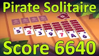 Pirate Solitaire (Gamee) Score 6640