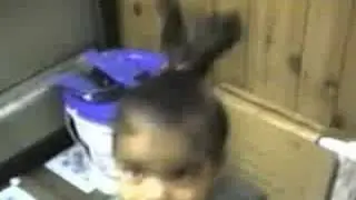 Little girl can't say smack