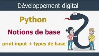 Python Darija V1 : Notions de base : Variable, input, print et les types de bas