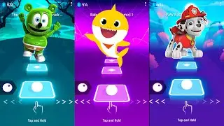 Gummy Bear vs Baby Shark vs Paw Patrol - Which is the Best Tiles Hop?