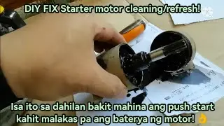 DIY FIX Starter motor refresh and carbon brush convertion! Agapan agad habang maaga para iwas abala!