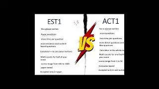 اهم الفروقات ما بين امتحان  ACT و ال  est ومين انسب واحد ليك