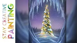 How to Paint a Christmas Tree with Acrylics