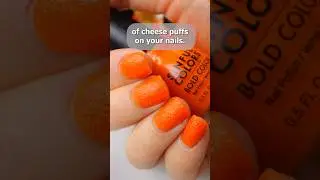 Cheetos dust nail polish is kind of iconic tbh... 😂🧡 #uglynailpolish