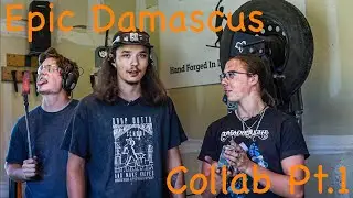 Forging a Giant Damascus Chopper With The Slacksmith Pt.1 (Making the steel)