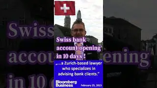 Swiss bank account opening in 10 days #swissbank #swissbankaccount #amex