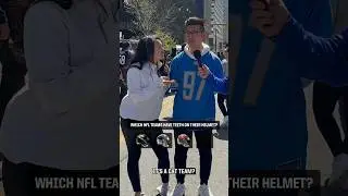 Which @NFL teams have teeth on their helmet? These @detroitlionsnfl fans could use some help 😅