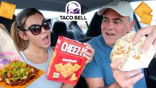 Trying the New CHEEZ-IT CRUNCHWRAP at Taco Bell!