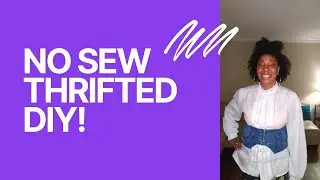 NO SEW THRIFT DIY!!!