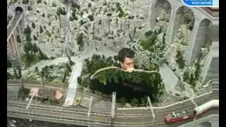 Größte Miniatureisenbahn der Welt Miniatur Wunderland Hamburg Einweihung des Schweizer Abschnittes mit DJ BOBO